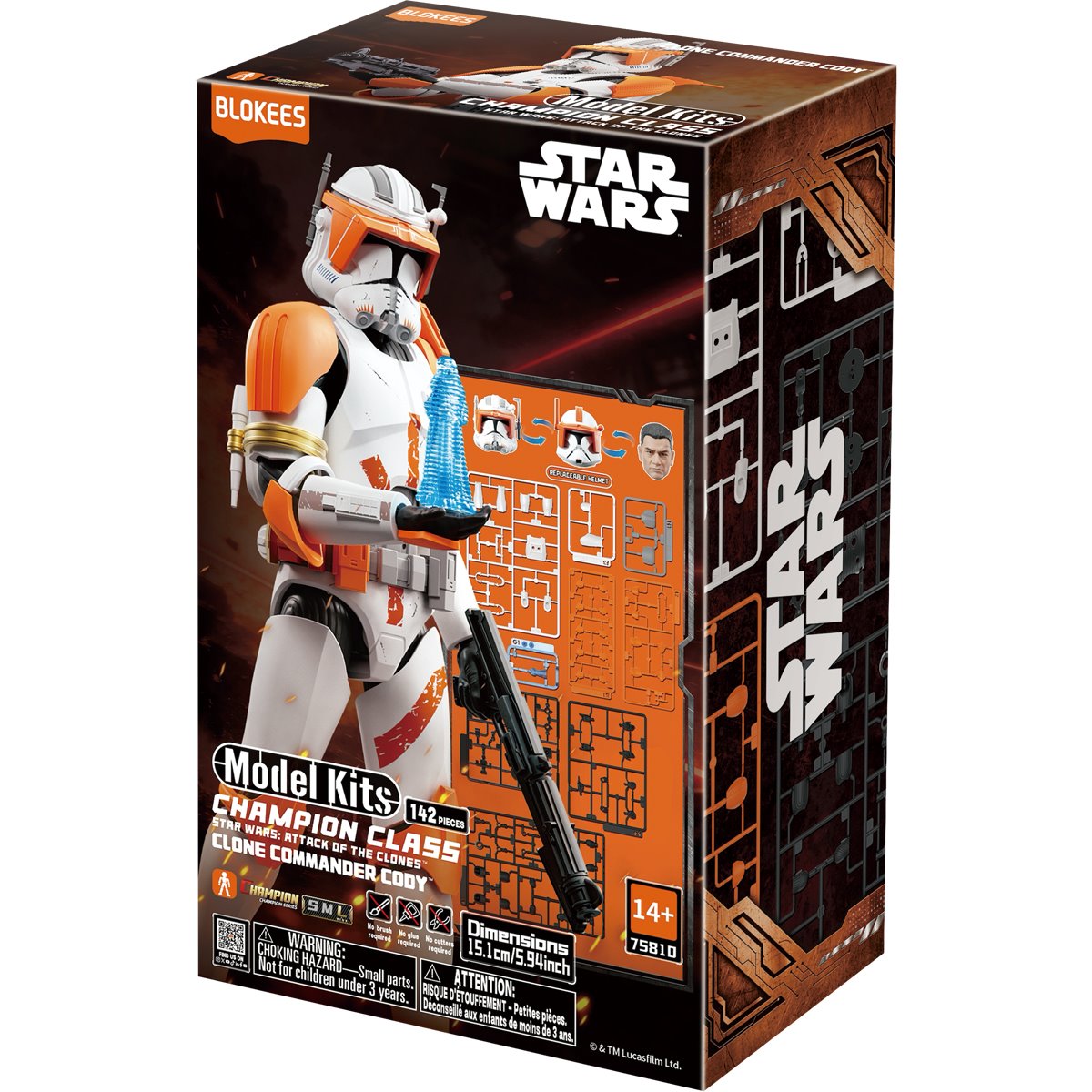 Star Wars: Attack of the Clones Clone Commander Cody Champion Class Model Kit - Image 10