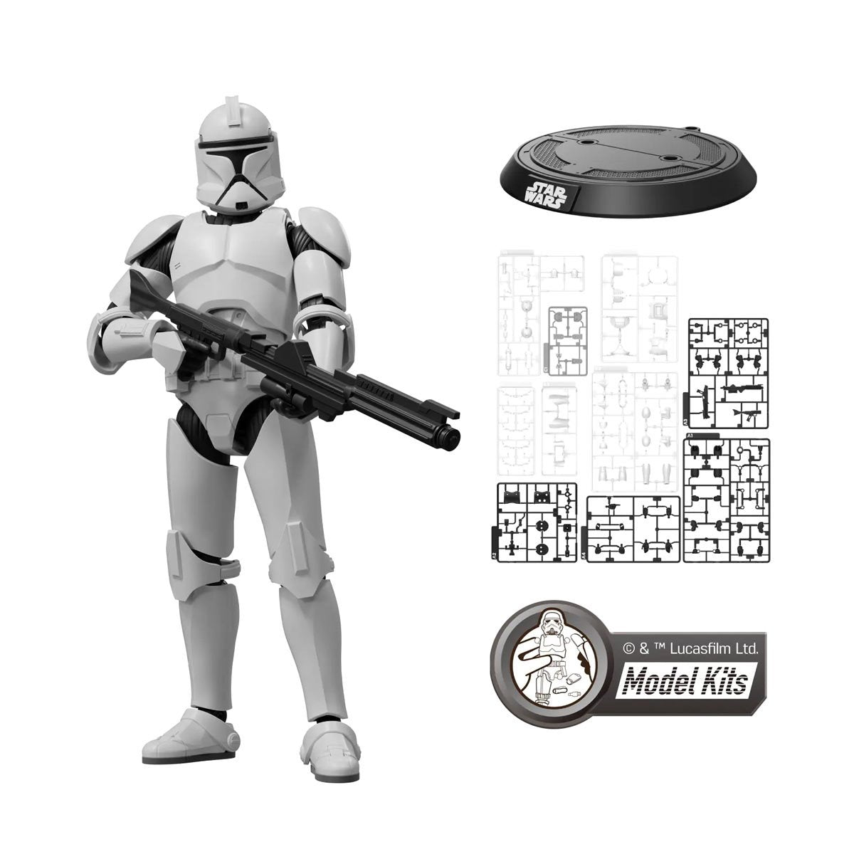 Star Wars: Attack of the Clones Clone Trooper Champion Class 07 Model Kit - Image 2