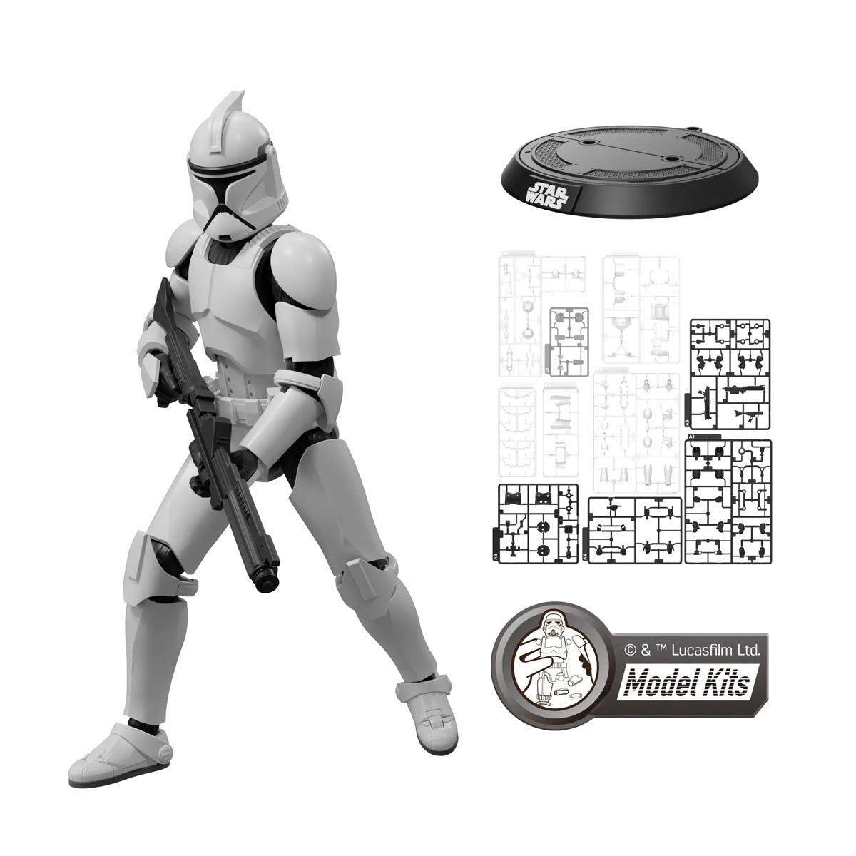 Star Wars: Attack of the Clones Clone Trooper Champion Class 07 Model Kit - Image 3