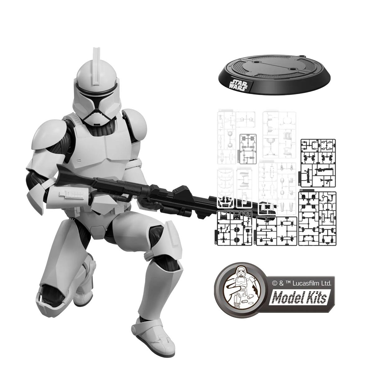 Star Wars: Attack of the Clones Clone Trooper Champion Class 07 Model Kit - Image 4