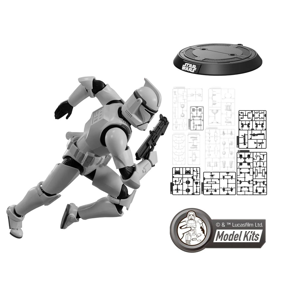 Star Wars: Attack of the Clones Clone Trooper Champion Class 07 Model Kit - Image 5