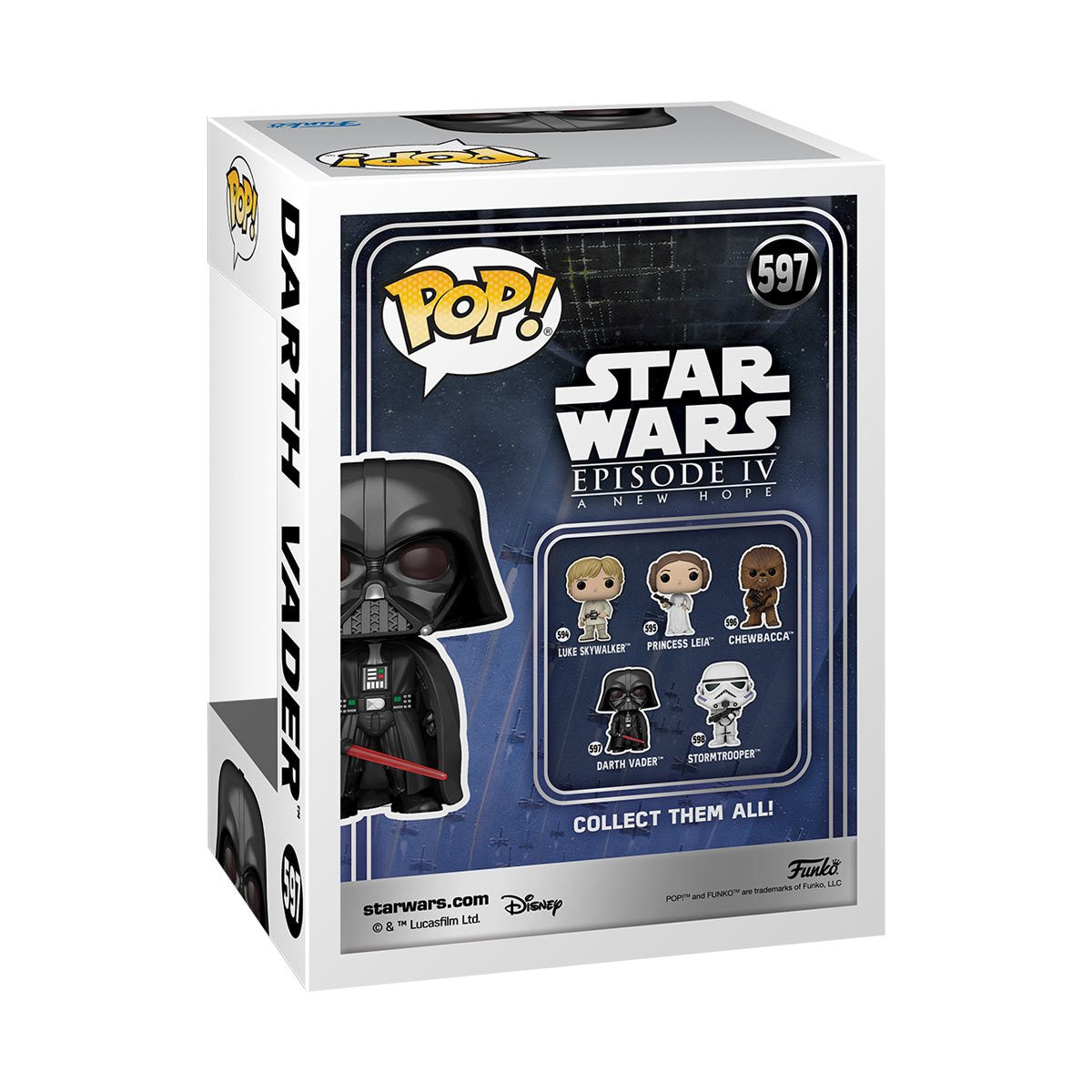 Star Wars Classics Darth Vader Funko Pop! Vinyl Figure #597 - Image 3
