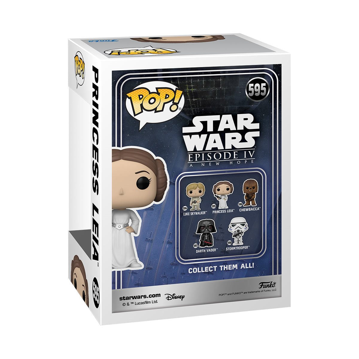 Star Wars Classics Leia Funko Pop! Vinyl Figure #595 - Image 3