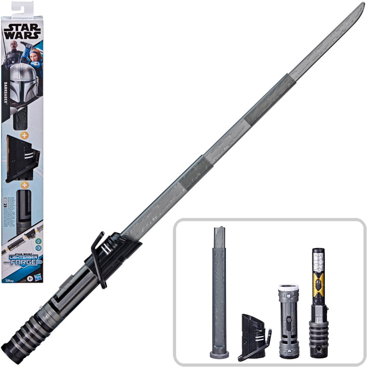 Star Wars Lightsaber Forge Darksaber Electronic Extendable Black Lightsaber