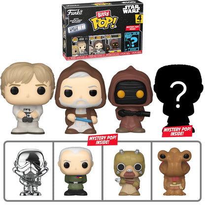 Star Wars Luke Skywalker Bitty Funko Pop! Mini-Figure 4-Pack - Image 2