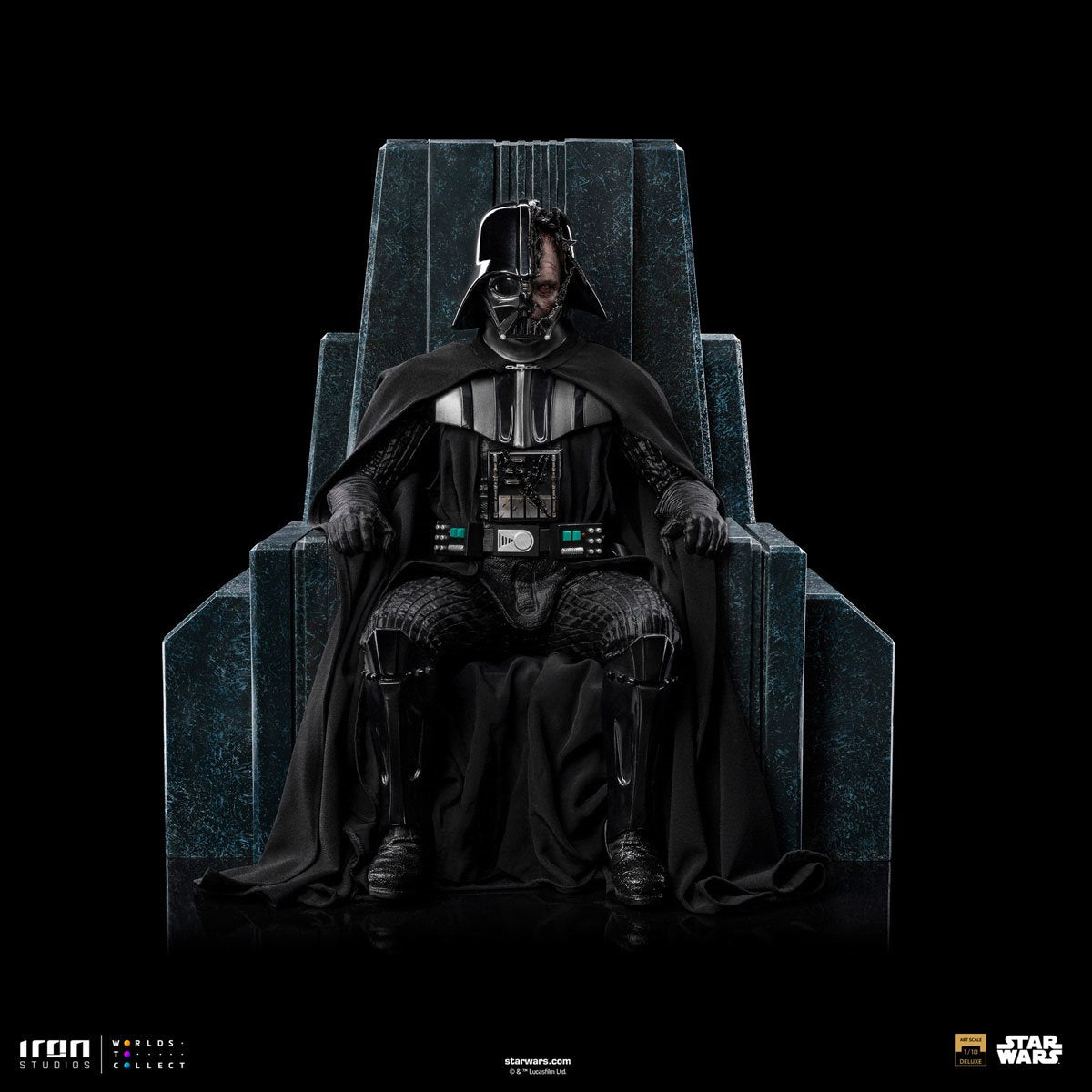 Star Wars: Obi-Wan Kenobi Darth Vader on Throne 1:10 Art Scale Limited Edition Statue - Image 5