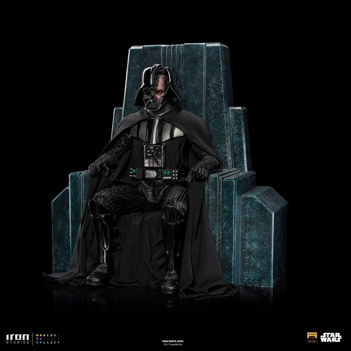 Star Wars: Obi-Wan Kenobi Darth Vader on Throne 1:10 Art Scale Limited Edition Statue - Image 7