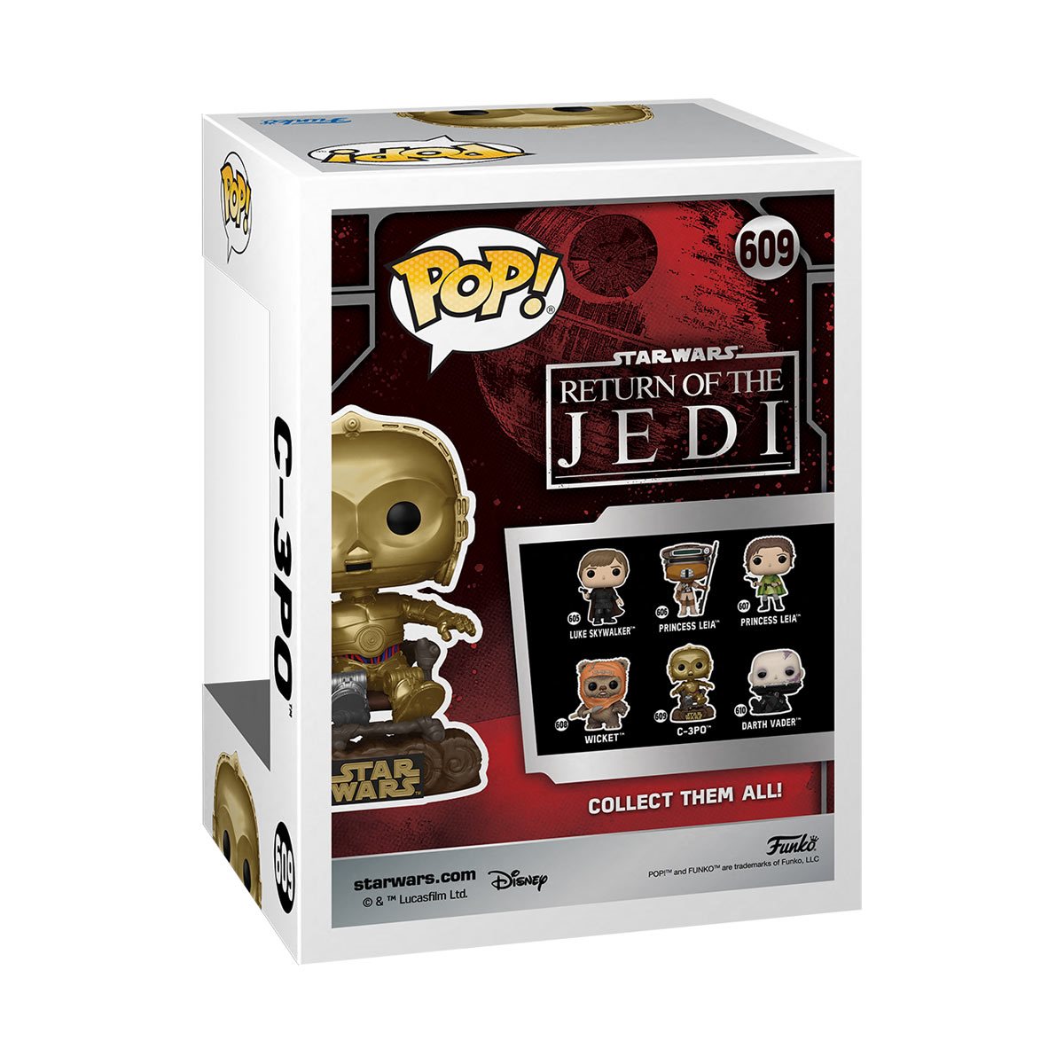 Star Wars: Return of the Jedi 40th Anniversary C-3P0 in Chair Funko Pop! Vinyl Figure #609 - Image 3