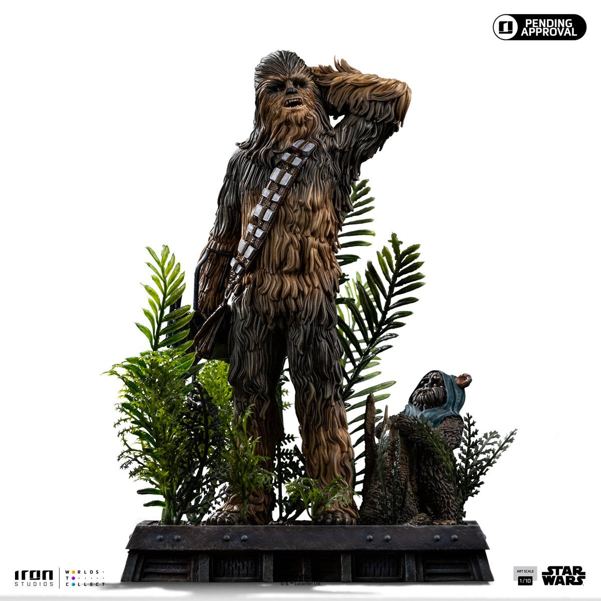 Star Wars: Return of the Jedi Chewbacca and Tokkat 1:10 Art Scale Limited Edition Statue - Image 2