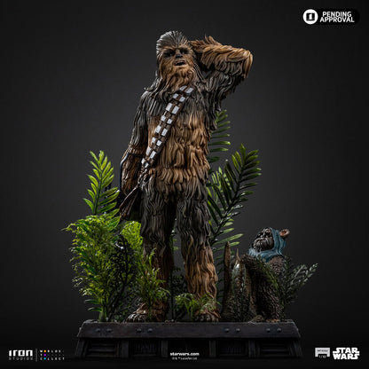 Star Wars: Return of the Jedi Chewbacca and Tokkat 1:10 Art Scale Limited Edition Statue - Image 4