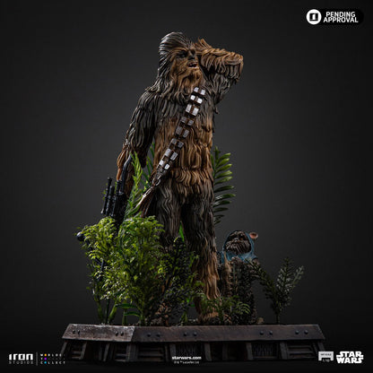Star Wars: Return of the Jedi Chewbacca and Tokkat 1:10 Art Scale Limited Edition Statue - Image 8