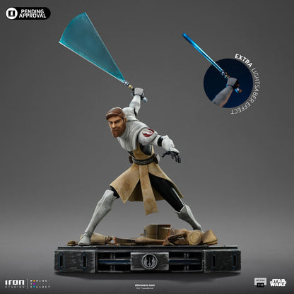 Star Wars: The Clone Wars Obi-Wan Kenobi 1:10 Art Scale Limited Edition Statue - Image 2