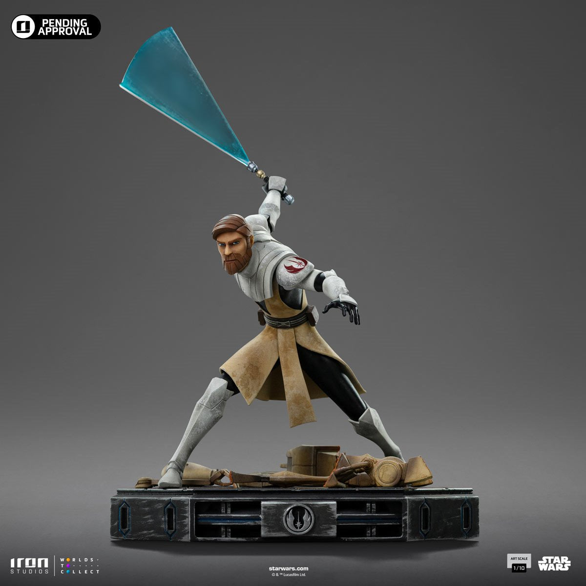 Star Wars: The Clone Wars Obi-Wan Kenobi 1:10 Art Scale Limited Edition Statue - Image 3