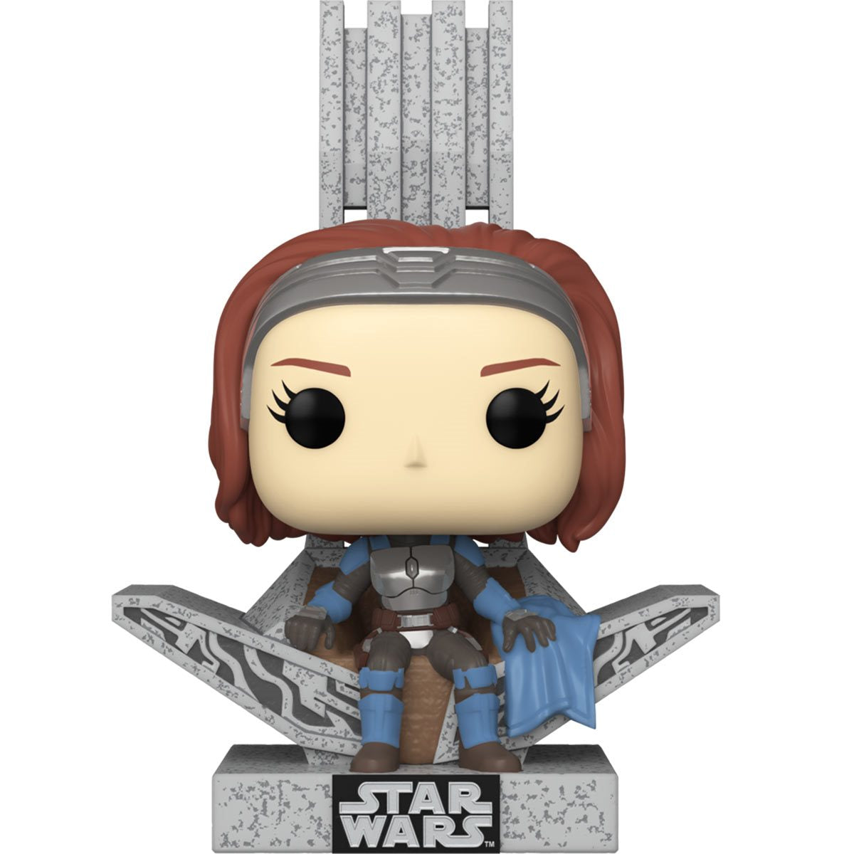 Star Wars: The Mandalorian Bo-Katan Kryze on the Throne Deluxe Funko Pop! Vinyl Figure #669 - Image 2