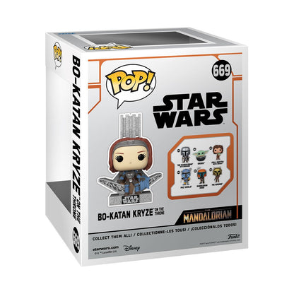Star Wars: The Mandalorian Bo-Katan Kryze on the Throne Deluxe Funko Pop! Vinyl Figure #669 - Image 3