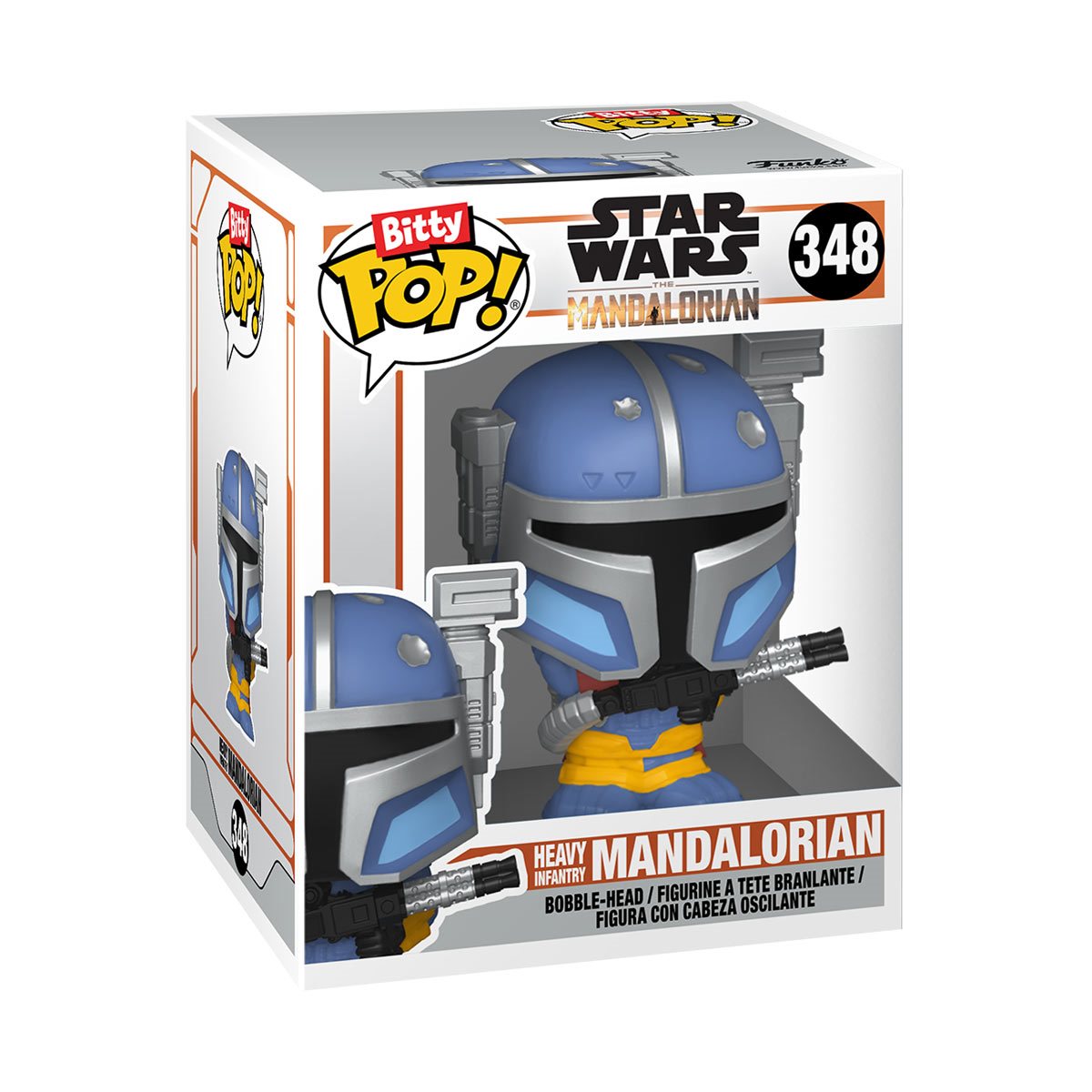 Star Wars: The Mandalorian Heavy Infantry Mandalorian Funko Bitty Pop! Mini-Figure 4-Pack - Image 2