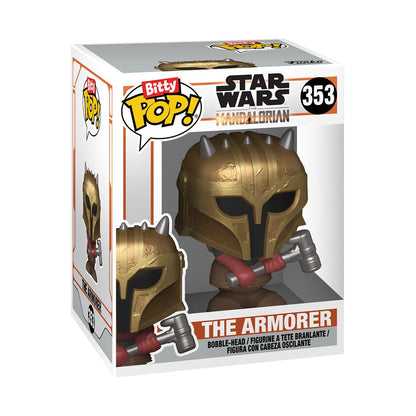 Star Wars: The Mandalorian Heavy Infantry Mandalorian Funko Bitty Pop! Mini-Figure 4-Pack - Image 3