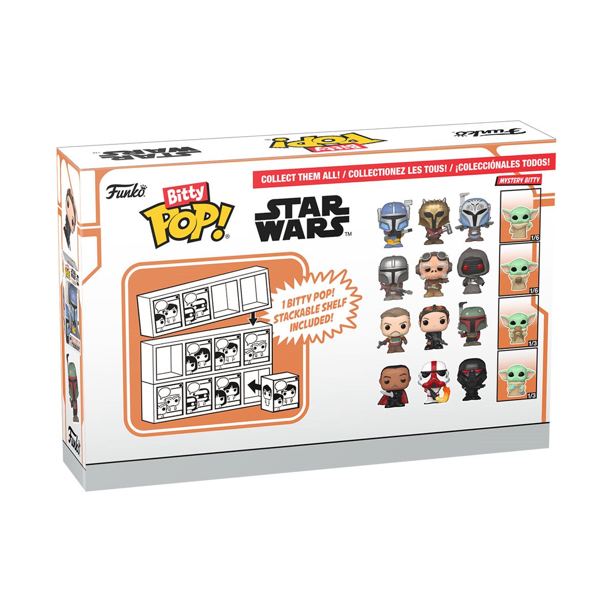 Star Wars: The Mandalorian Heavy Infantry Mandalorian Funko Bitty Pop! Mini-Figure 4-Pack - Image 10