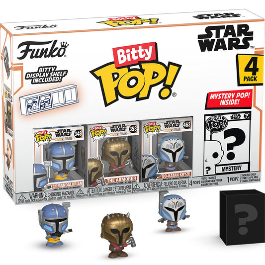 Star Wars: The Mandalorian Heavy Infantry Mandalorian Funko Bitty Pop! Mini-Figure 4-Pack