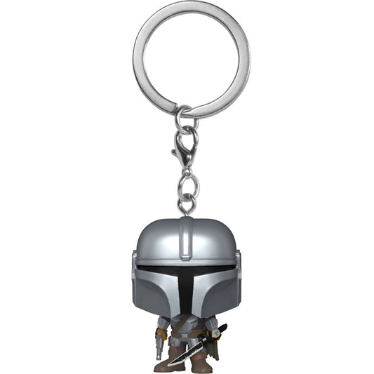 Star Wars: The Mandalorian with Darksaber Funko Pocket Pop! Key Chain