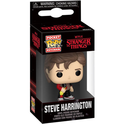 Stranger Things Season 5 Steve Harrington Funko Pocket Pop! Key Chain - Image 2
