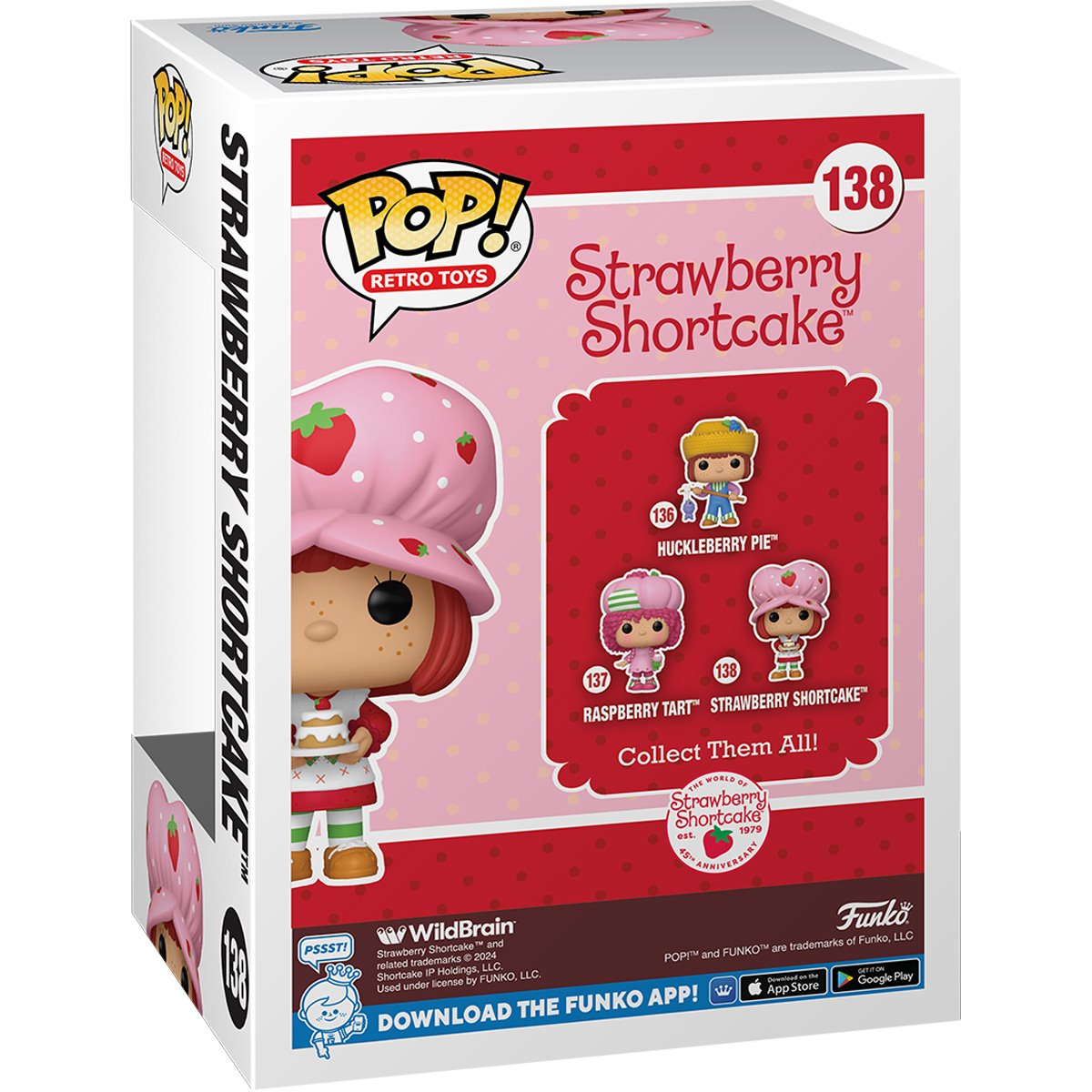 Strawberry Shortcake with Dessert Funko Pop! Vinyl Figure #138 - Image 3