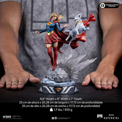Supergirl Movie Supergirl & Krypto 1:10 Art Scale Limited Edition Statue