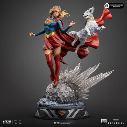 Supergirl Movie Supergirl & Krypto 1:10 Art Scale Limited Edition Statue