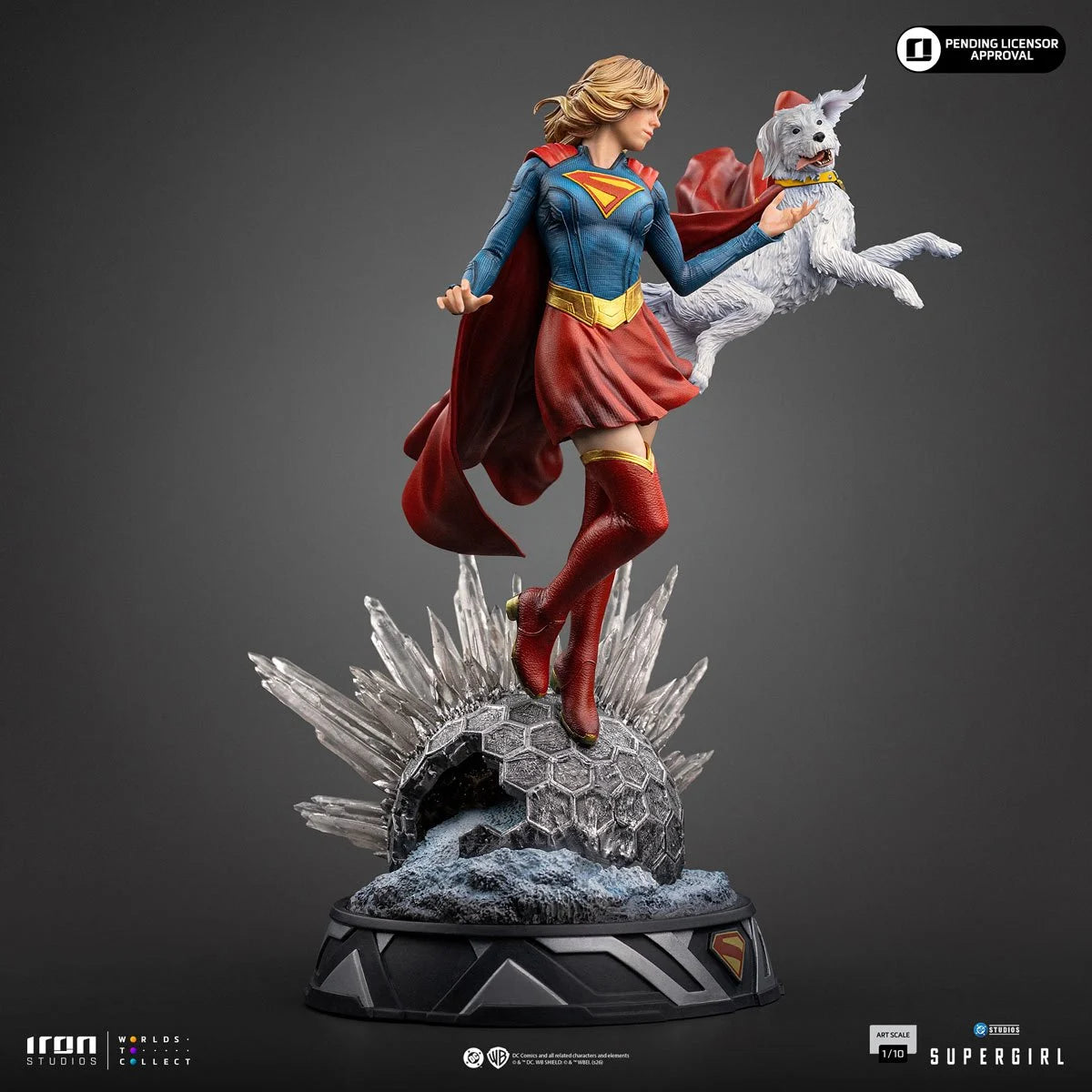 Supergirl Movie Supergirl & Krypto 1:10 Art Scale Limited Edition Statue
