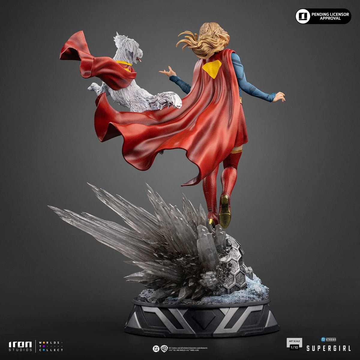 Supergirl Movie Supergirl & Krypto 1:10 Art Scale Limited Edition Statue