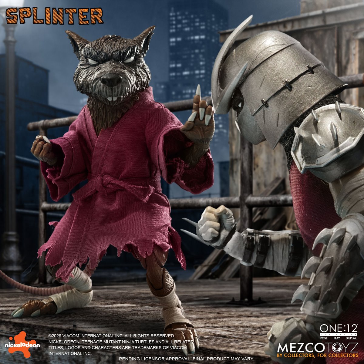 Teenage Mutant Ninja Turtles Master Splinter One:12 Collective Action Figure - Image 10