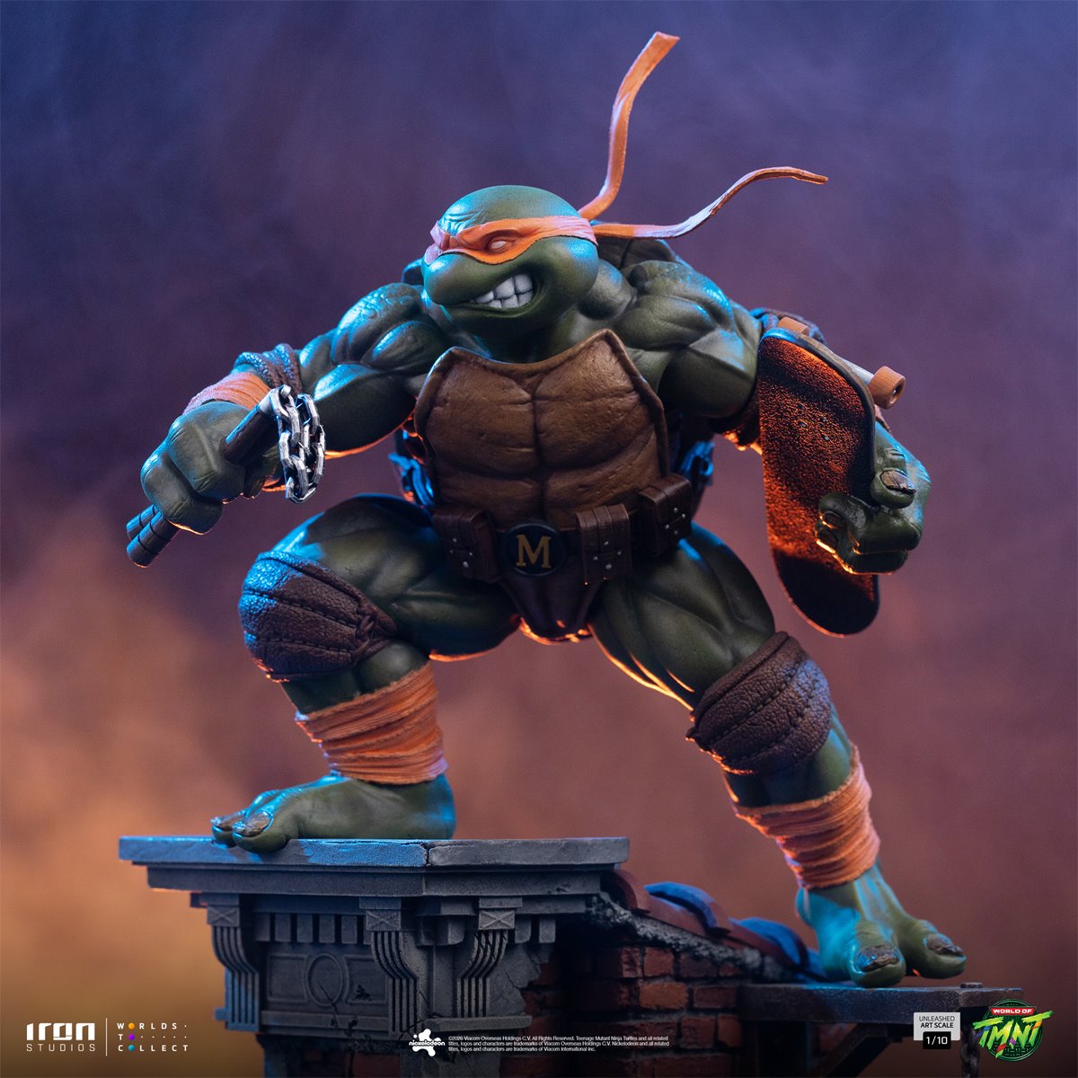 Teenage Mutant Ninja Turtles Michelangelo Unleashed 1:10 Art Scale Limited Edition Statue - Image 3