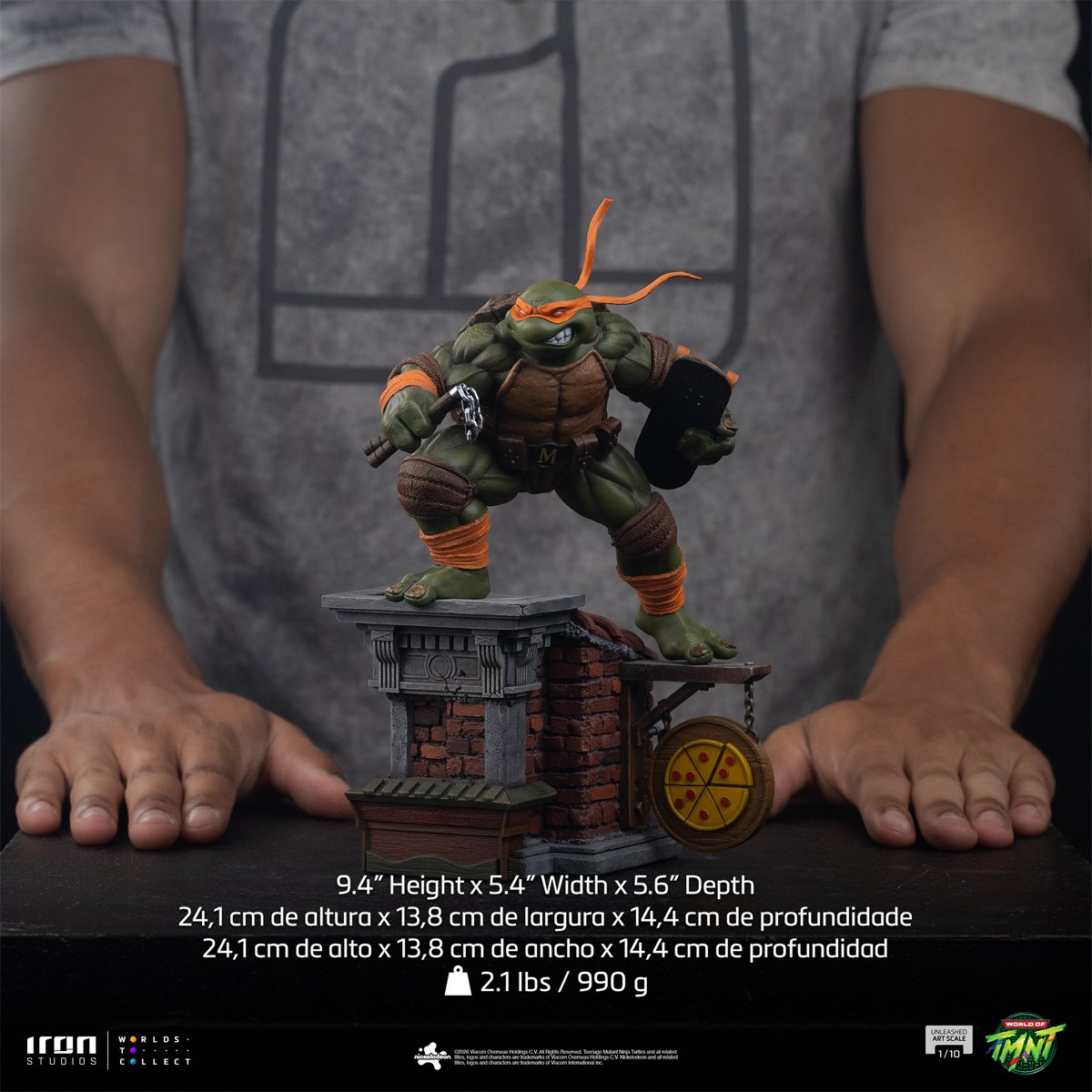 Teenage Mutant Ninja Turtles Michelangelo Unleashed 1:10 Art Scale Limited Edition Statue - Image 4
