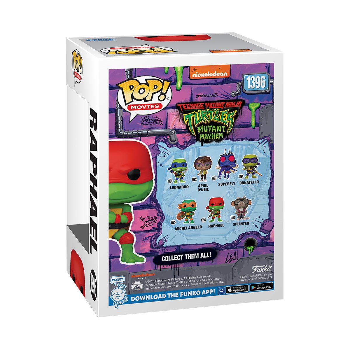 Teenage Mutant Ninja Turtles: Mutant Mayhem Raphael Funko Pop! Vinyl Figure #1396 - Image 3