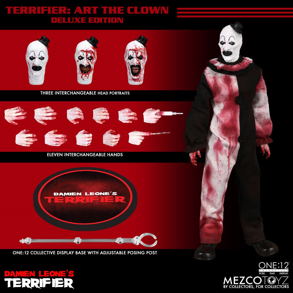 Terrifier Art the Clown Deluxe One:12 Collective Action Figure - Image 2
