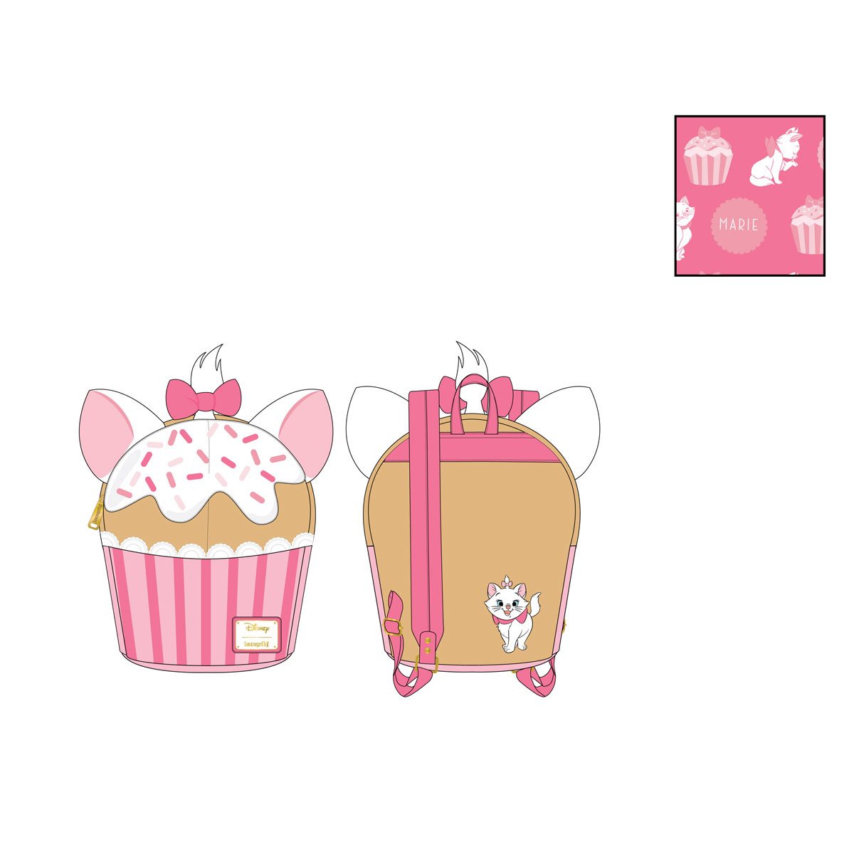 The Aristocats Marie Cupcake Mini-Backpack - Image 2