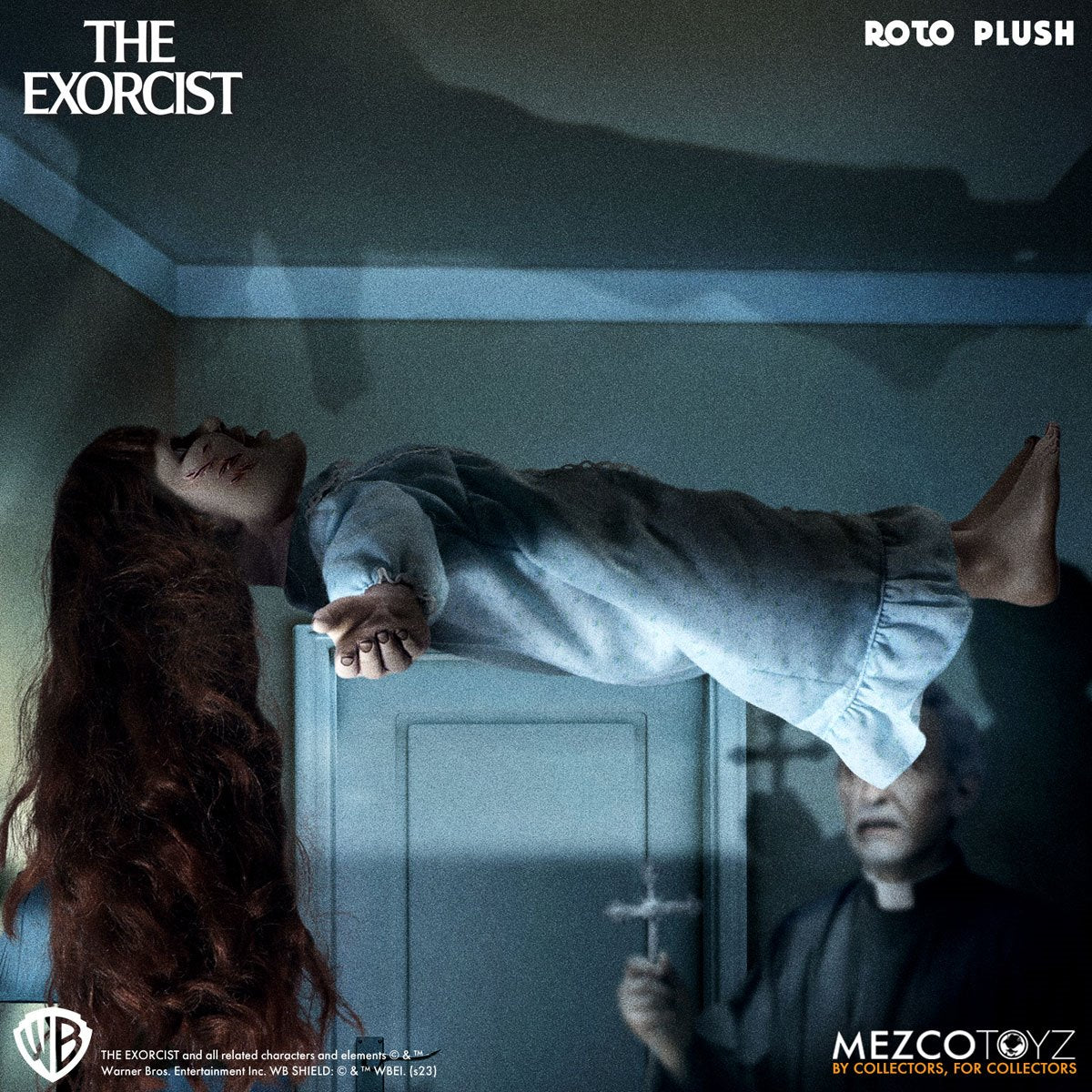 The Exorcist Regan MacNeil Mezco Designer Series 18-Inch Roto Plush Doll - Image 4