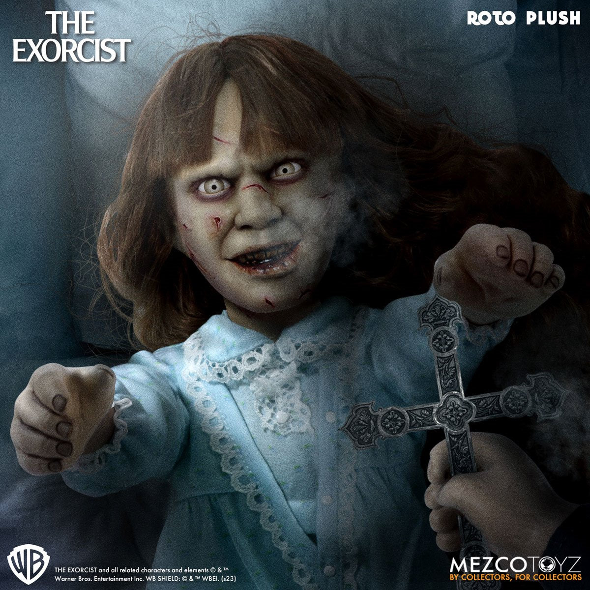 The Exorcist Regan MacNeil Mezco Designer Series 18-Inch Roto Plush Doll - Image 6
