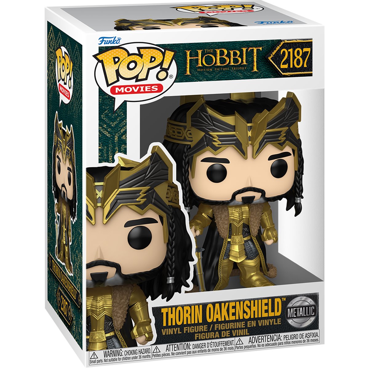 The Hobbit Thorin Oakenshield Metallic Funko Pop! Vinyl Figure #2187 - Image 2