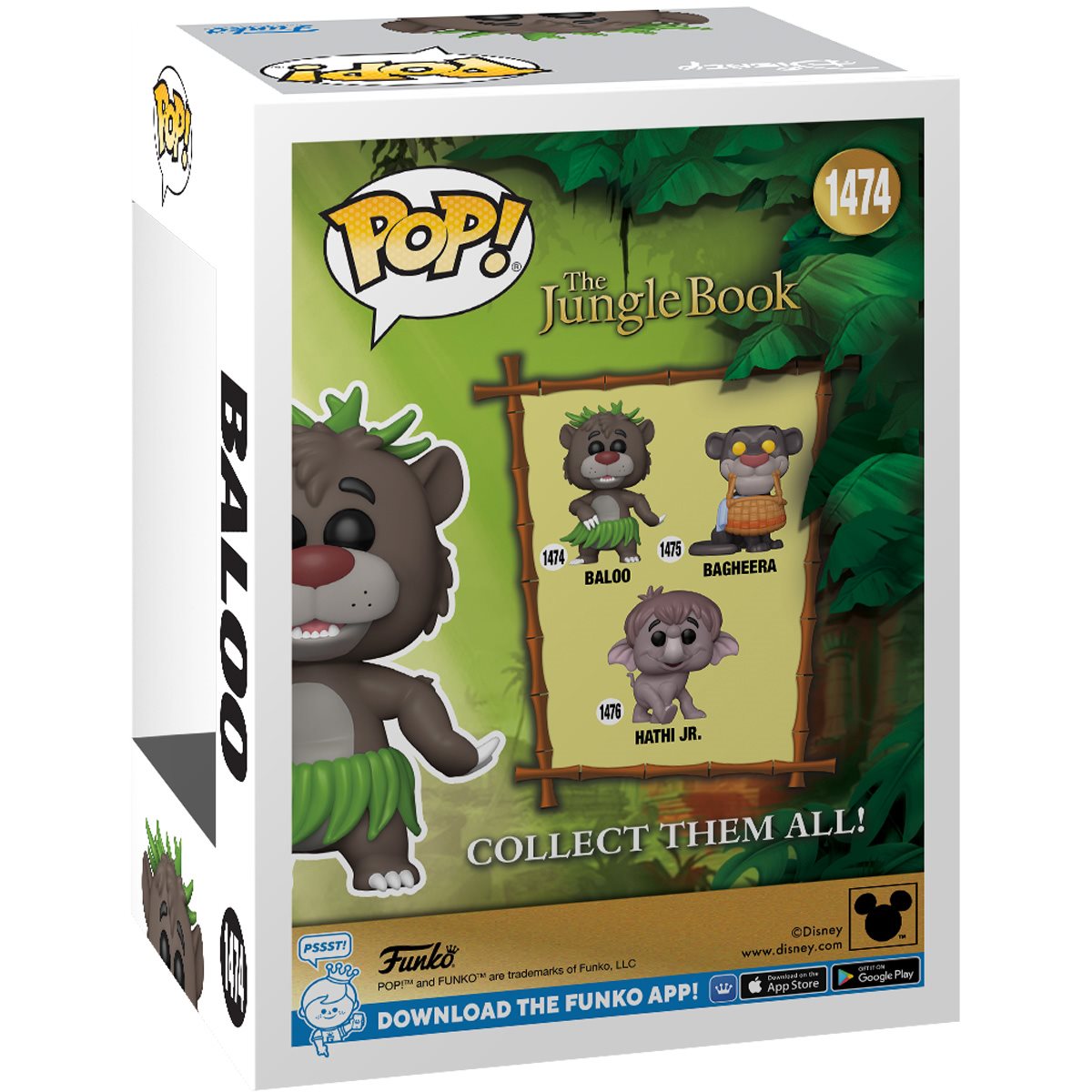 The Jungle Book Baloo Funko Pop! Vinyl Figure #1474 - Image 3