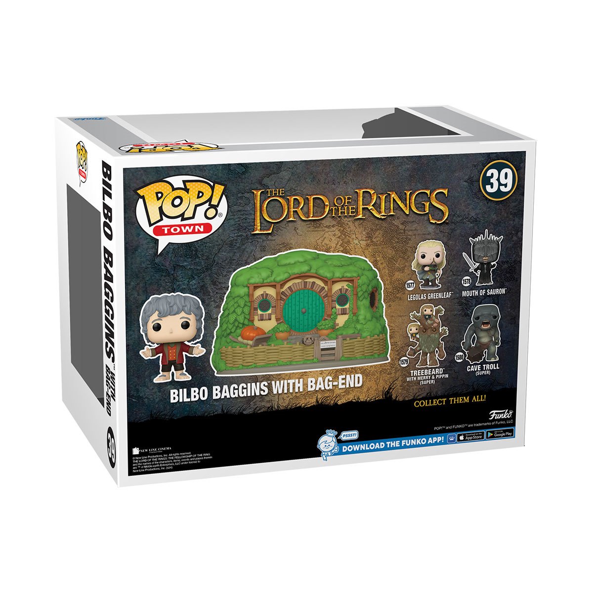 The Lord of the Rings Bilbo Baggins with Bag-End Pop! Town #39 - Image 3