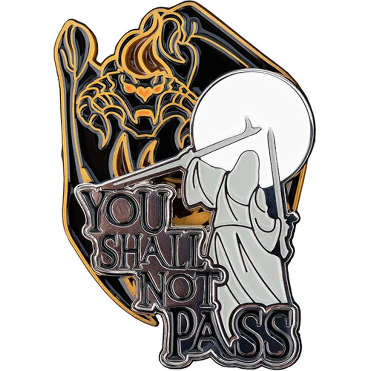 The Lord of the Rings Trilogy You Shall Not Pass Stackable Enamel Pin Set - Image 2