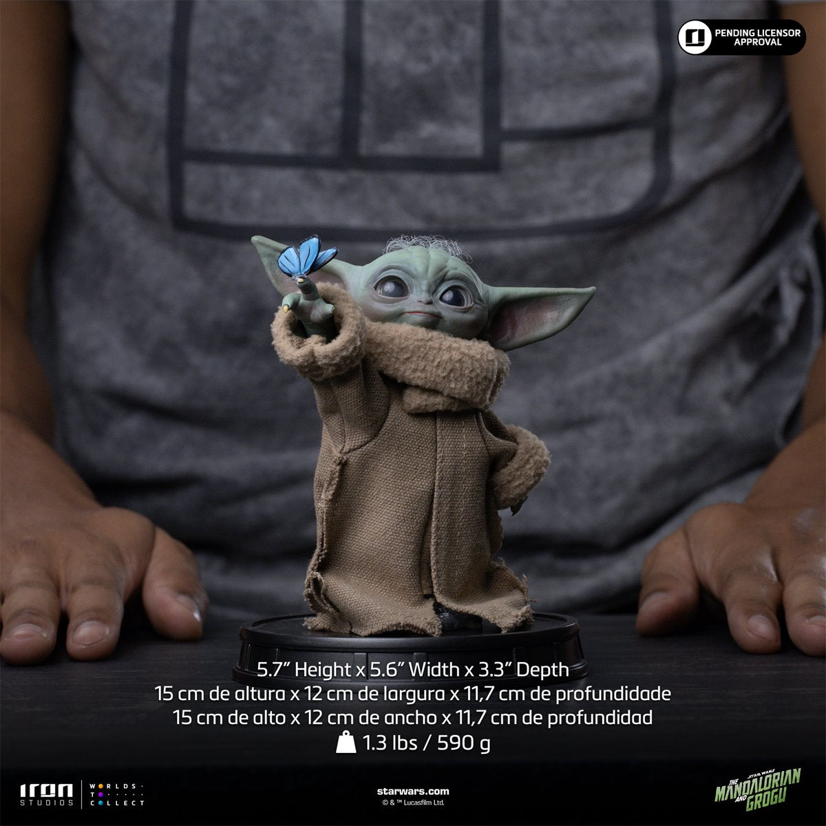 The Mandalorian and Grogu Movie Grogu Butterfly Wonder Limited Edition 1:4 Scale Statue - Image 2
