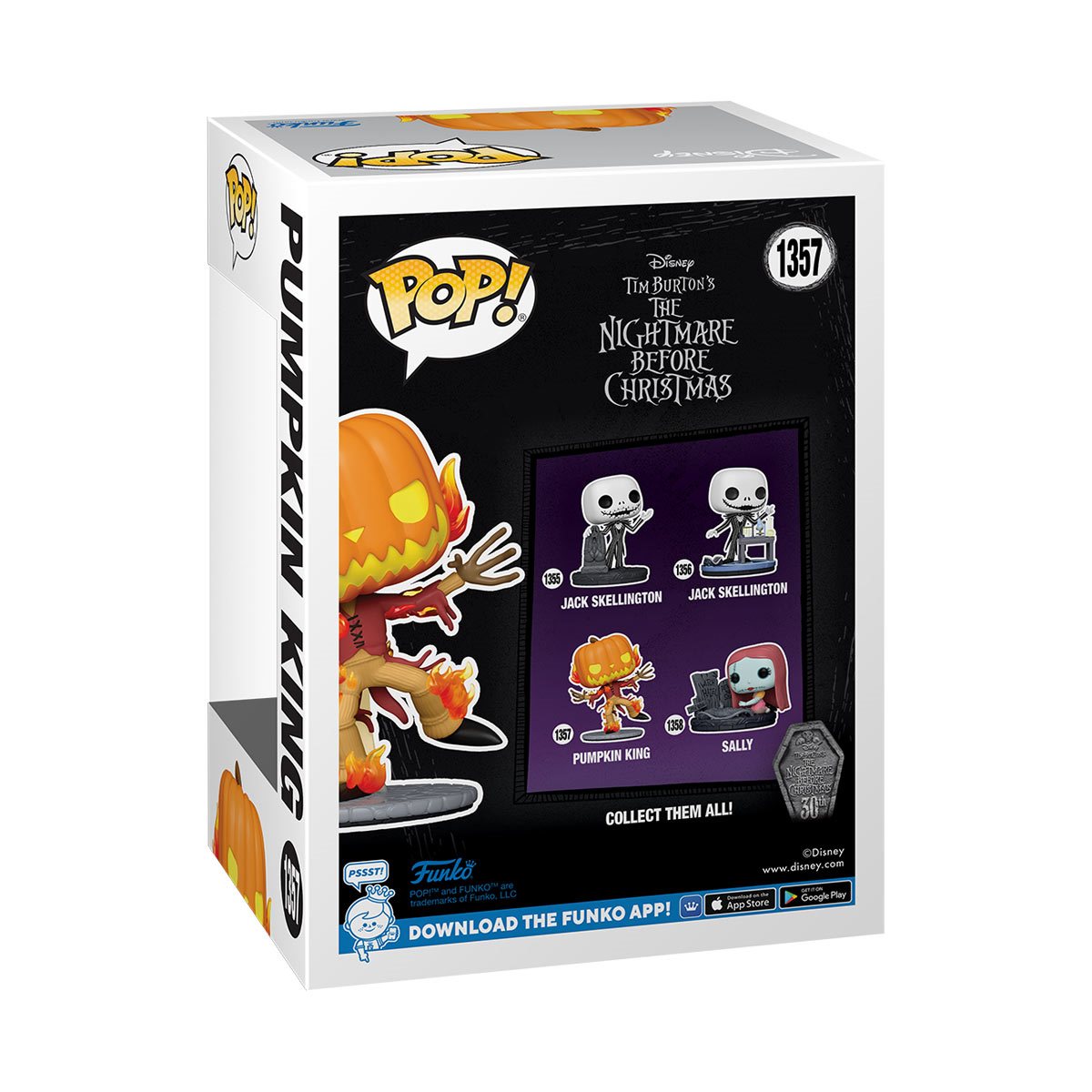 The Nightmare Before Christmas 30th Anniversary Pumpkin King Funko Pop! Vinyl Figure #1357 - Image 3