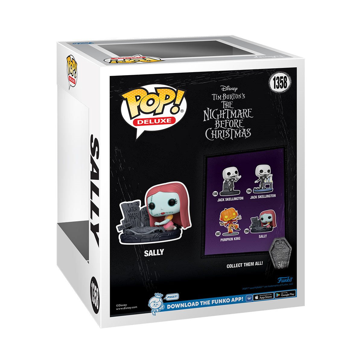 The Nightmare Before Christmas 30th Anniversary Sally with Gravestone Deluxe Funko Pop! Vinyl Figure #1358 - Image 3