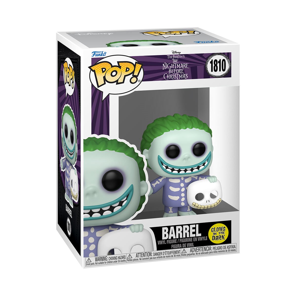 The Nightmare Before Christmas Barrel Glow-in-the-Dark Funko Pop! Vinyl Figure #1810
