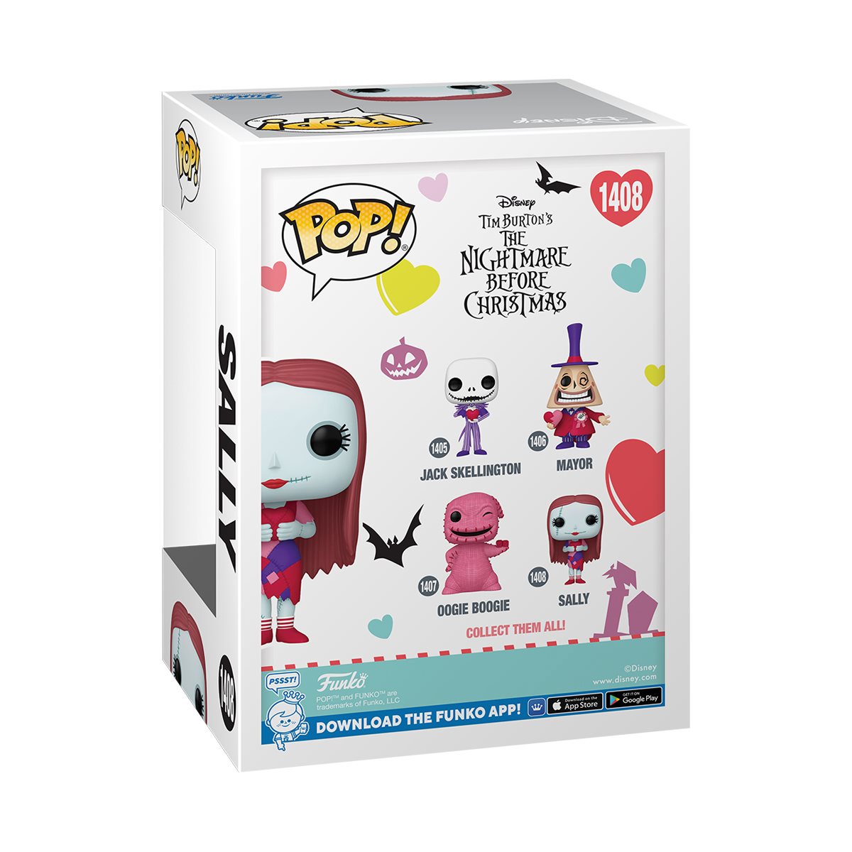 The Nightmare Before Christmas Valentines Sally Funko Pop! Vinyl Figure #1408 - Image 3
