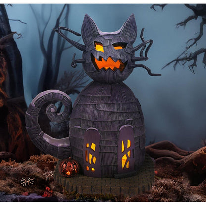The Nightmare Before Christmas Village Cat House Statue - Image 2