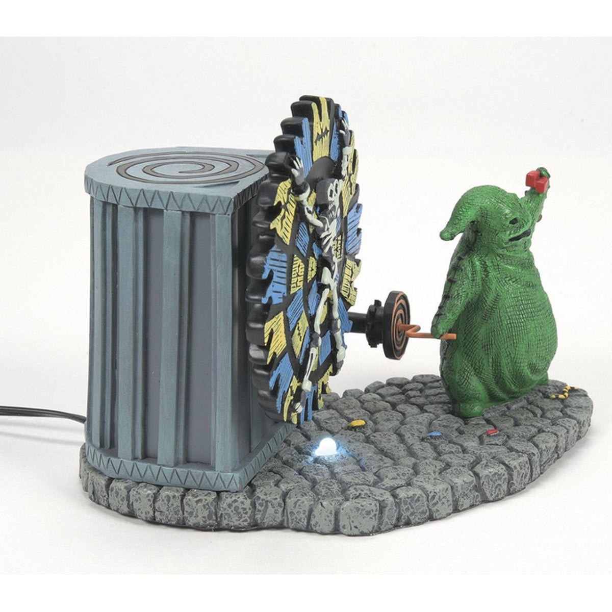 The Nightmare Before Christmas Village Oogie Boogie Gives a Spin Statue - Image 2