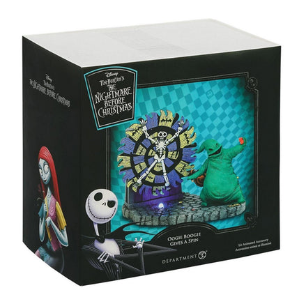 The Nightmare Before Christmas Village Oogie Boogie Gives a Spin Statue - Image 5